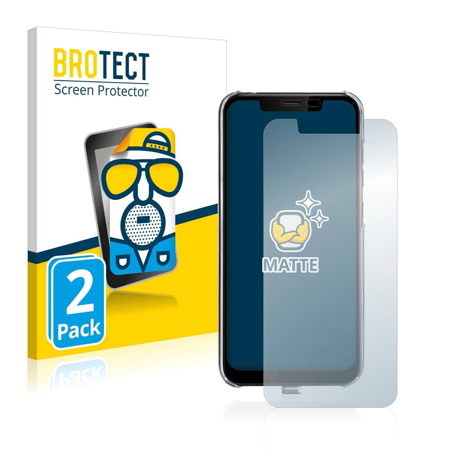 2x BROTECT Matte Displayschutzfolie für Gigaset GS195LS - Entspiegelt,