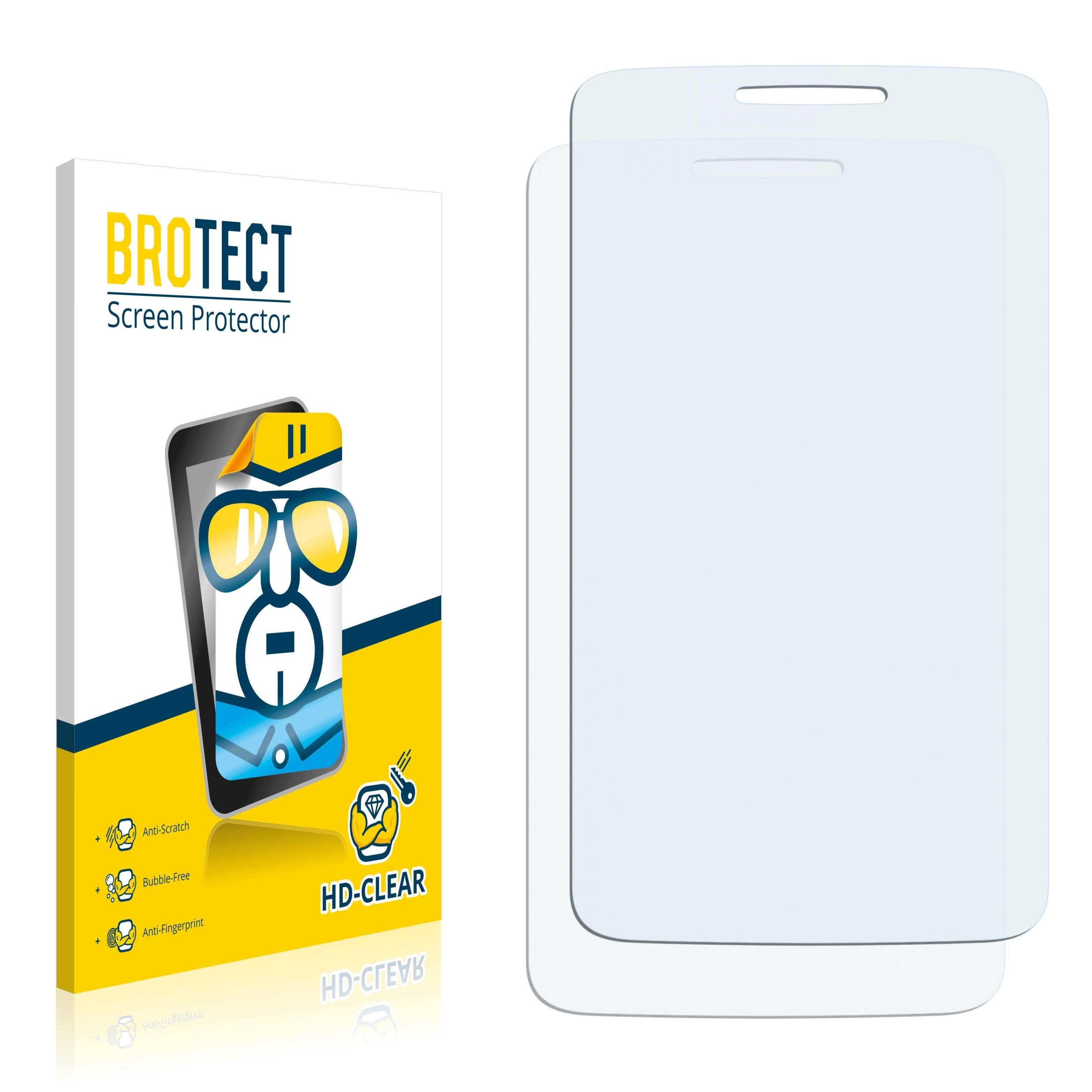 2x BROTECT HD-Clear Displayschutzfolie für Alcatel Tribe 3040