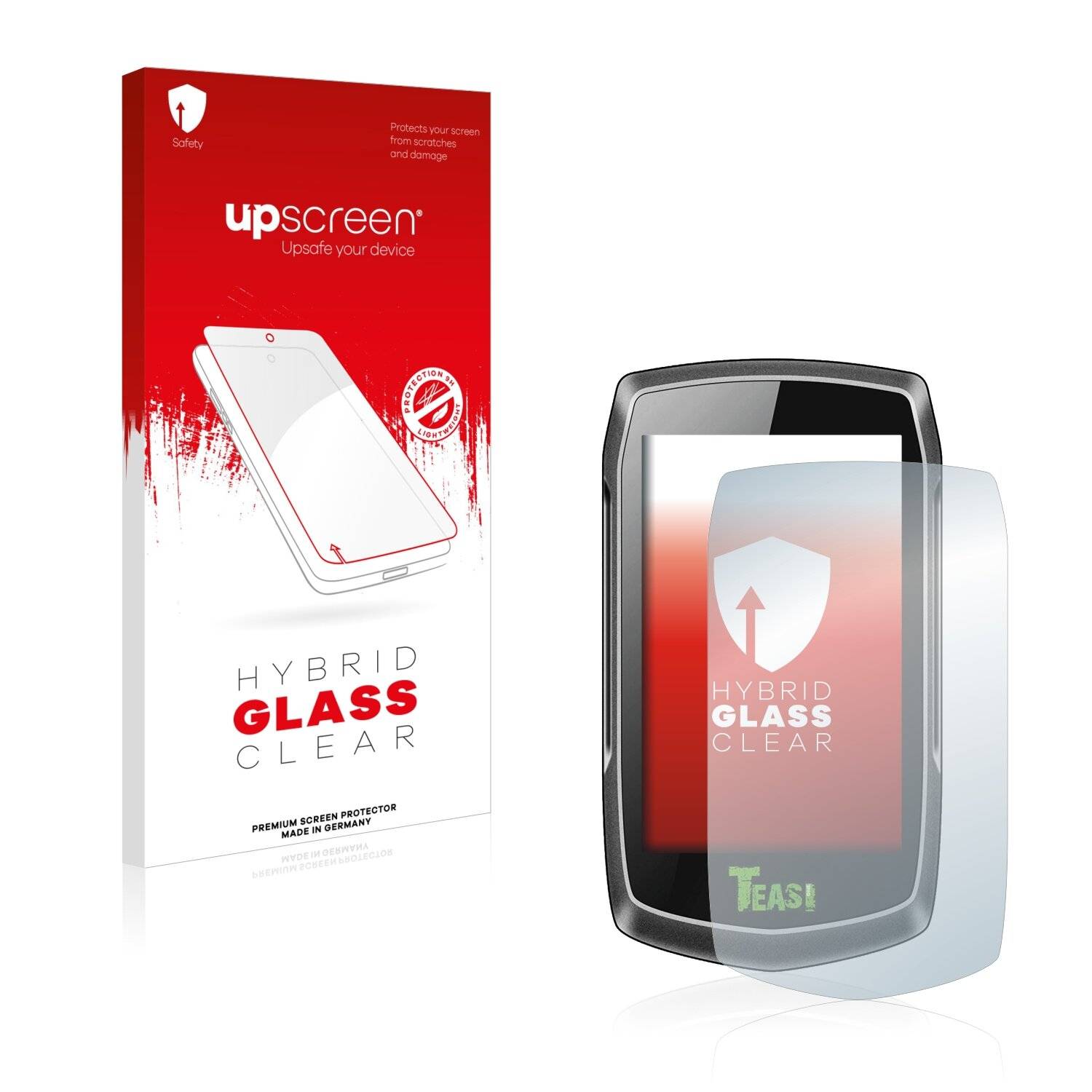 upscreen Hybrid Glass Clear Premium Schutzglas Folie für A-Rival Teasi