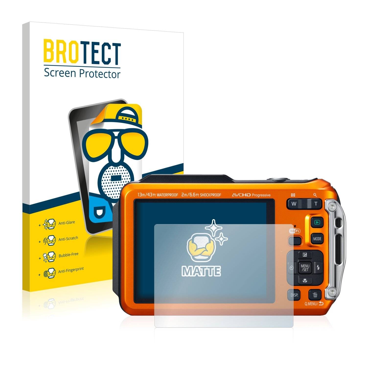 2x BROTECT Matte Displayschutzfolie für Panasonic Lumix DMC-FT5 - Entspiegelt,