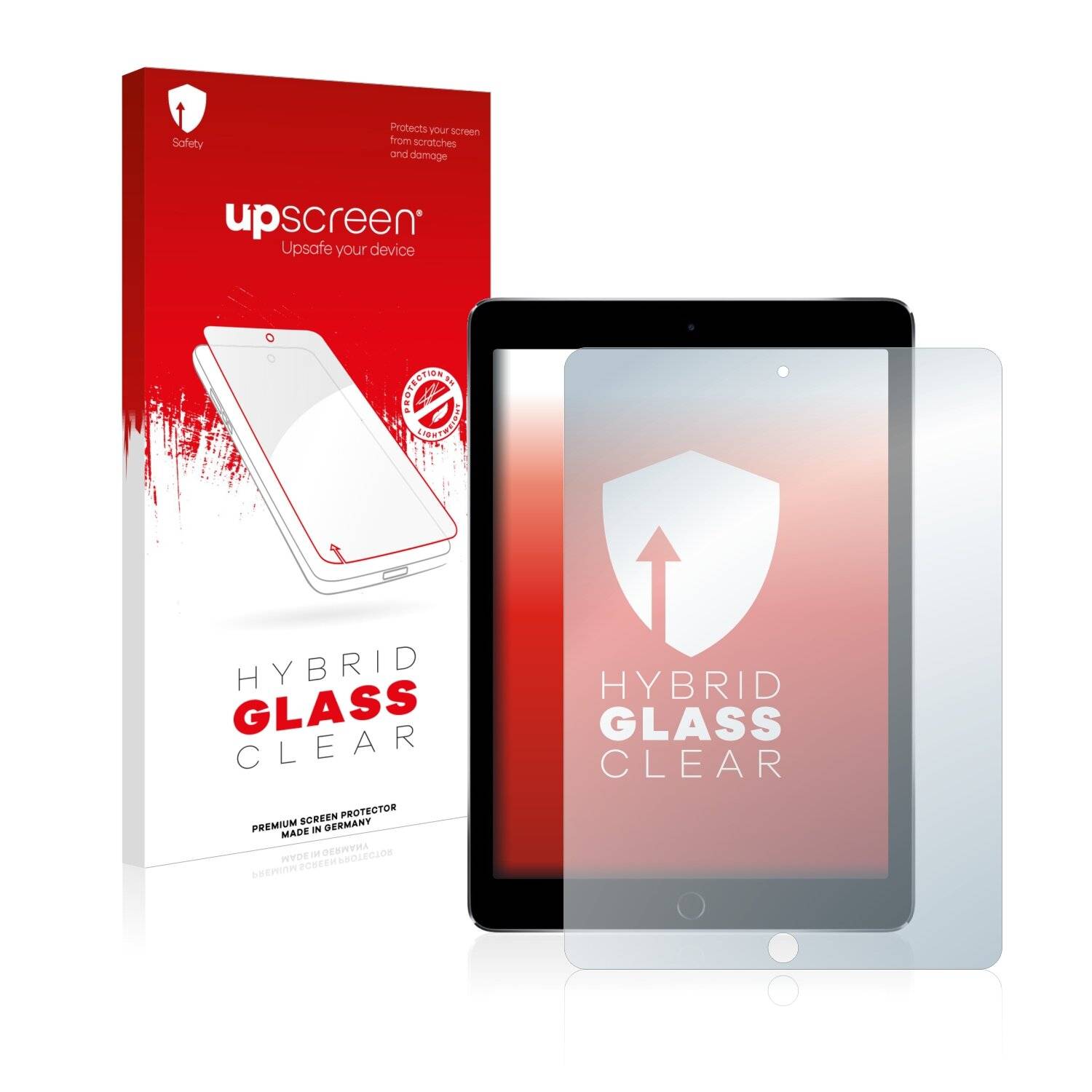 upscreen Hybrid Glass Clear Premium Schutzglas Folie für Apple iPad Pro 9.7 WiFi