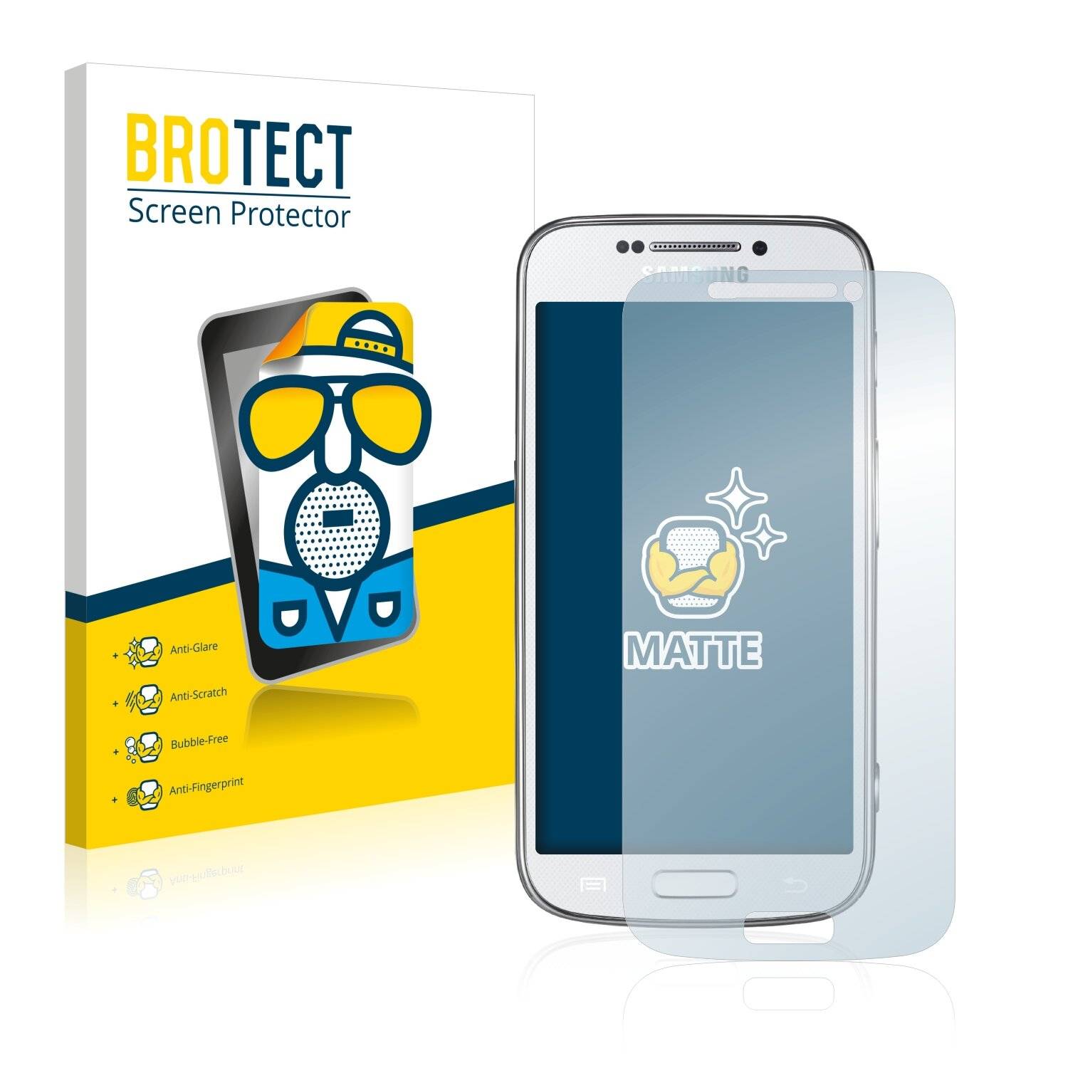 2x BROTECT Matte Displayschutzfolie für Samsung Galaxy S4 Zoom - Entspiegelt,