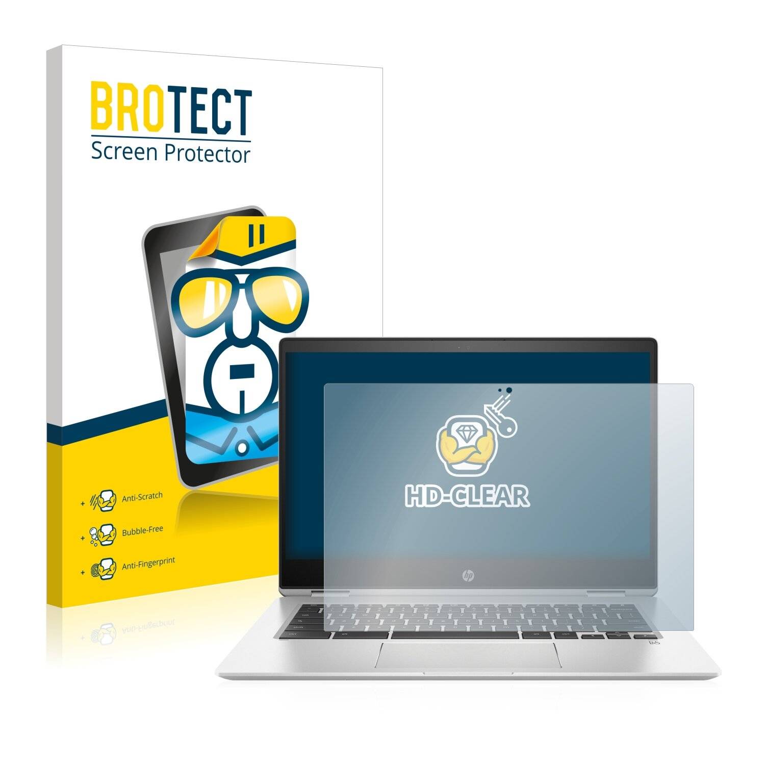 BROTECT HD-Clear Displayschutzfolie für HP Chromebook x360 14