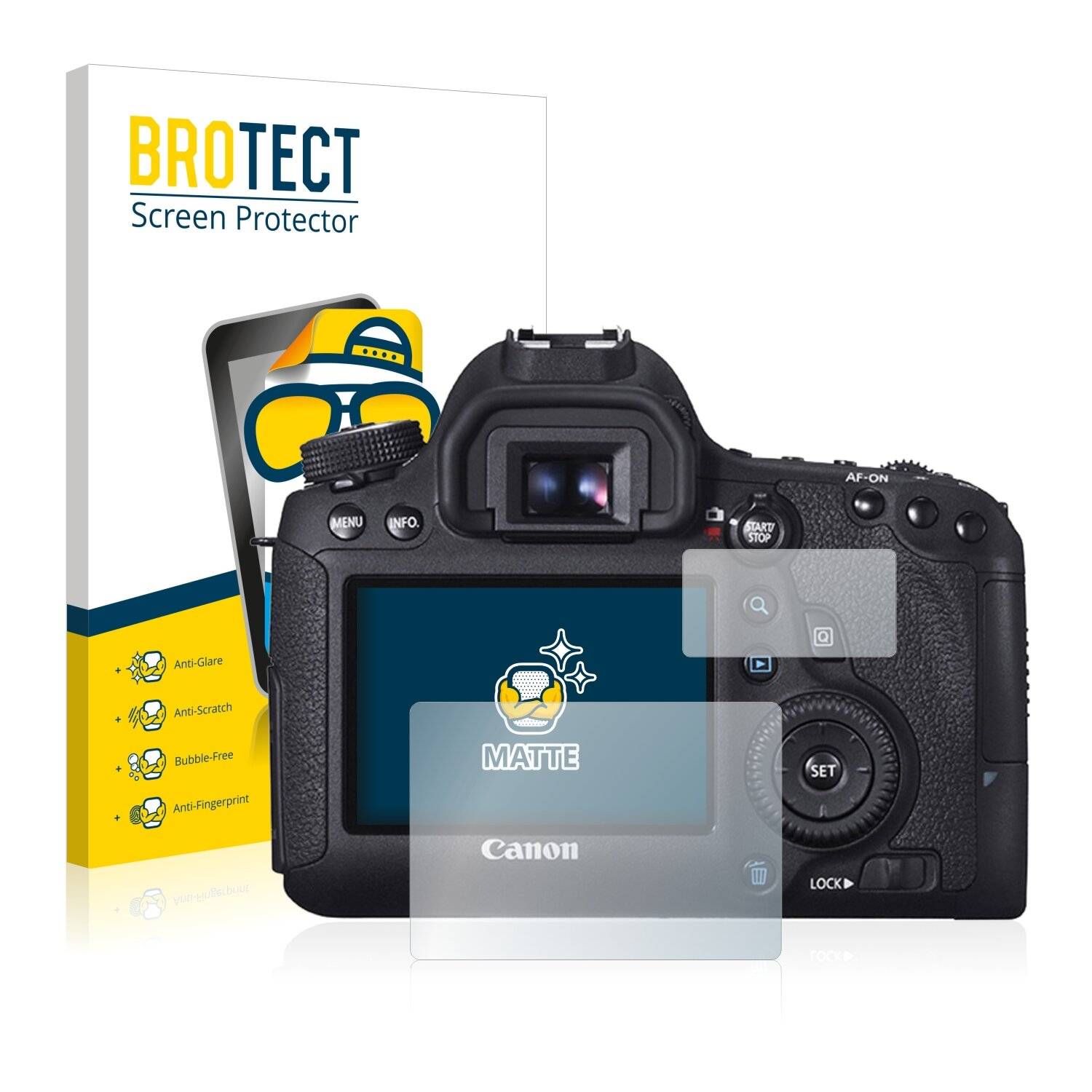 2x BROTECT Matte Displayschutzfolie für Canon EOS 6D - Entspiegelt,