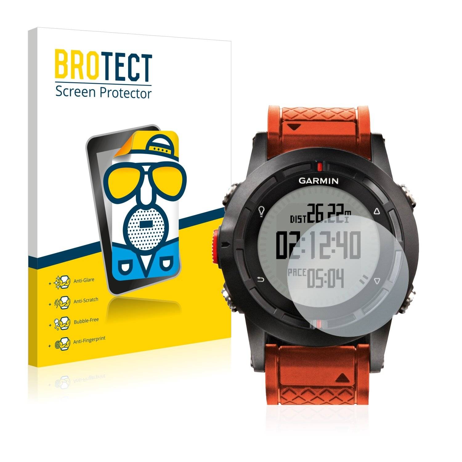 2x BROTECT Matte Displayschutzfolie für Garmin Fenix - Entspiegelt,