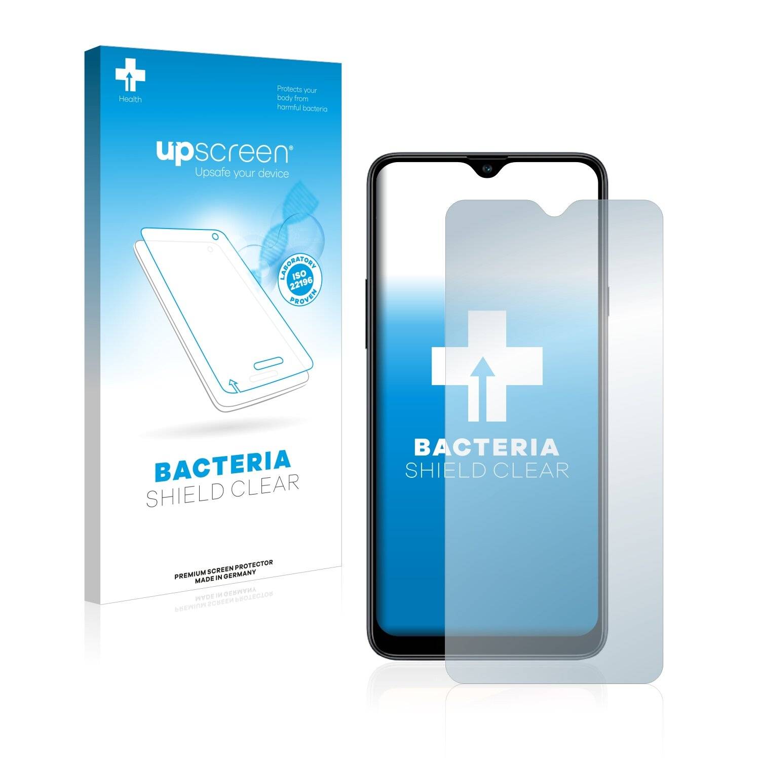 upscreen Bacteria Shield Clear Premium Antibakterielle Displayschutzfolie für Samsung Galaxy