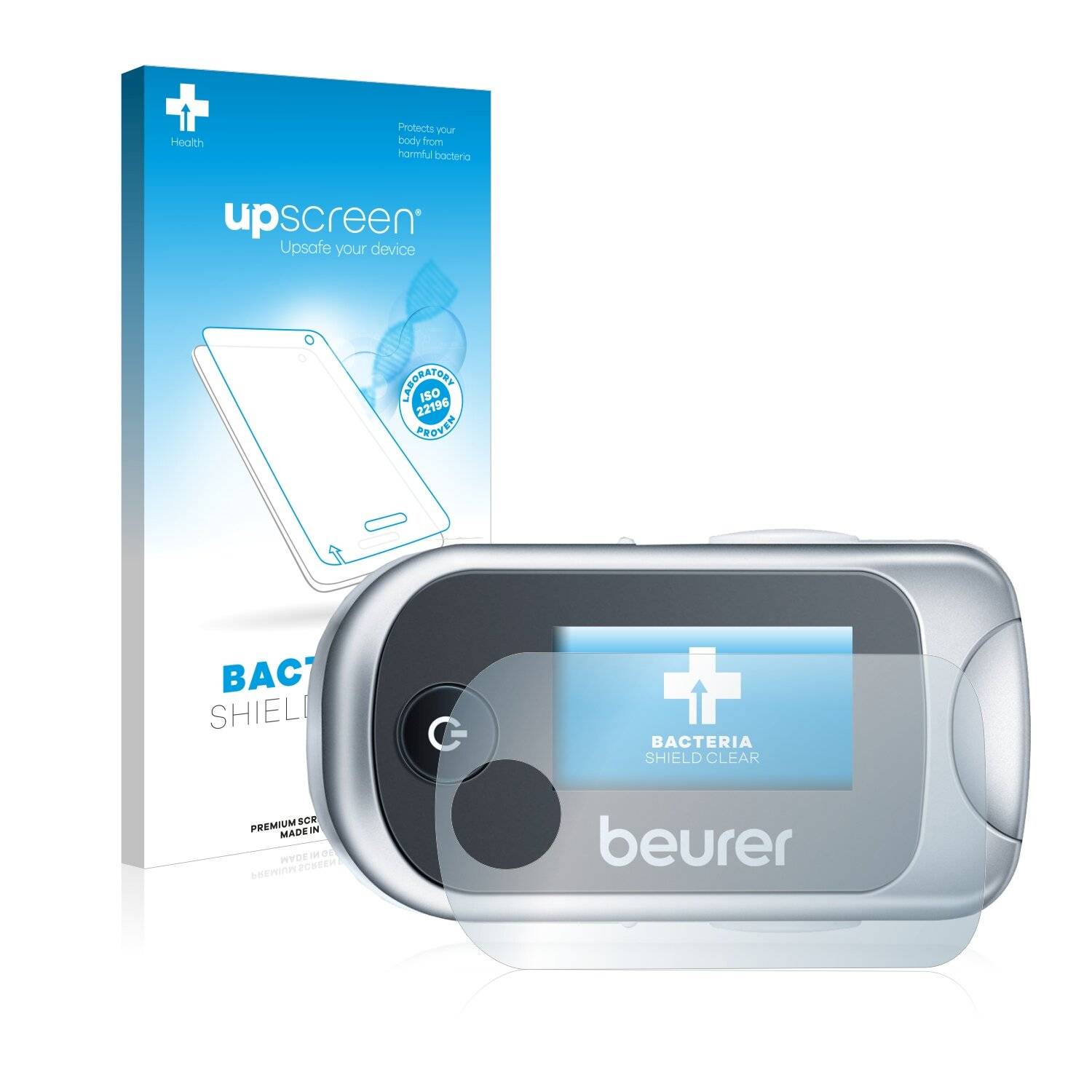 upscreen Bacteria Shield Clear Premium Antibakterielle Displayschutzfolie für Beurer PO
