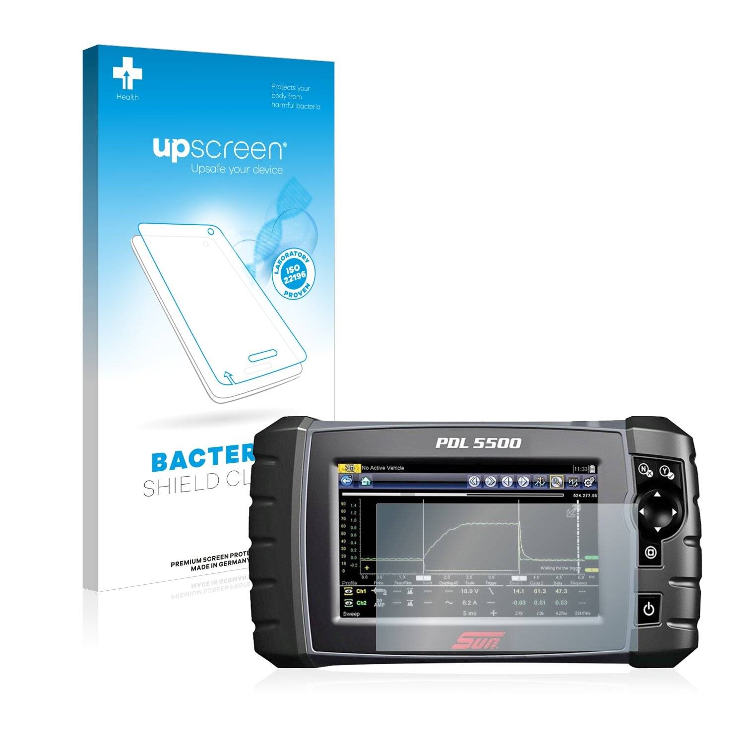 upscreen Bacteria Shield Clear Premium Antibakterielle Displayschutzfolie für Sun PDL