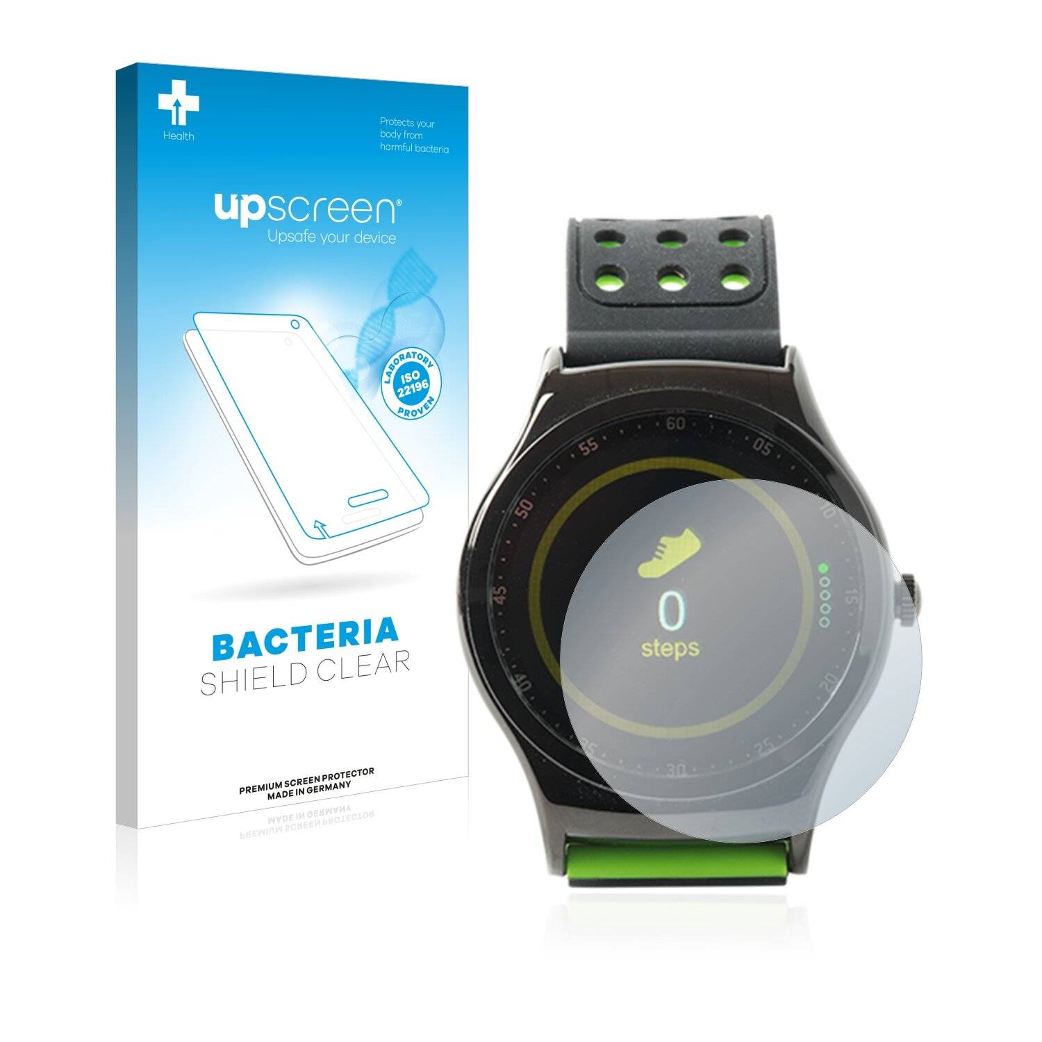 upscreen Bacteria Shield Clear Premium Antibakterielle Displayschutzfolie für Denver