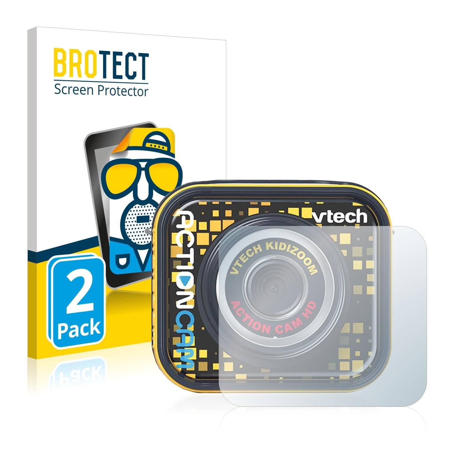 2x BROTECT Matte Displayschutzfolie für Vtech Kidizoom Action Cam HD - Entspiegelt,