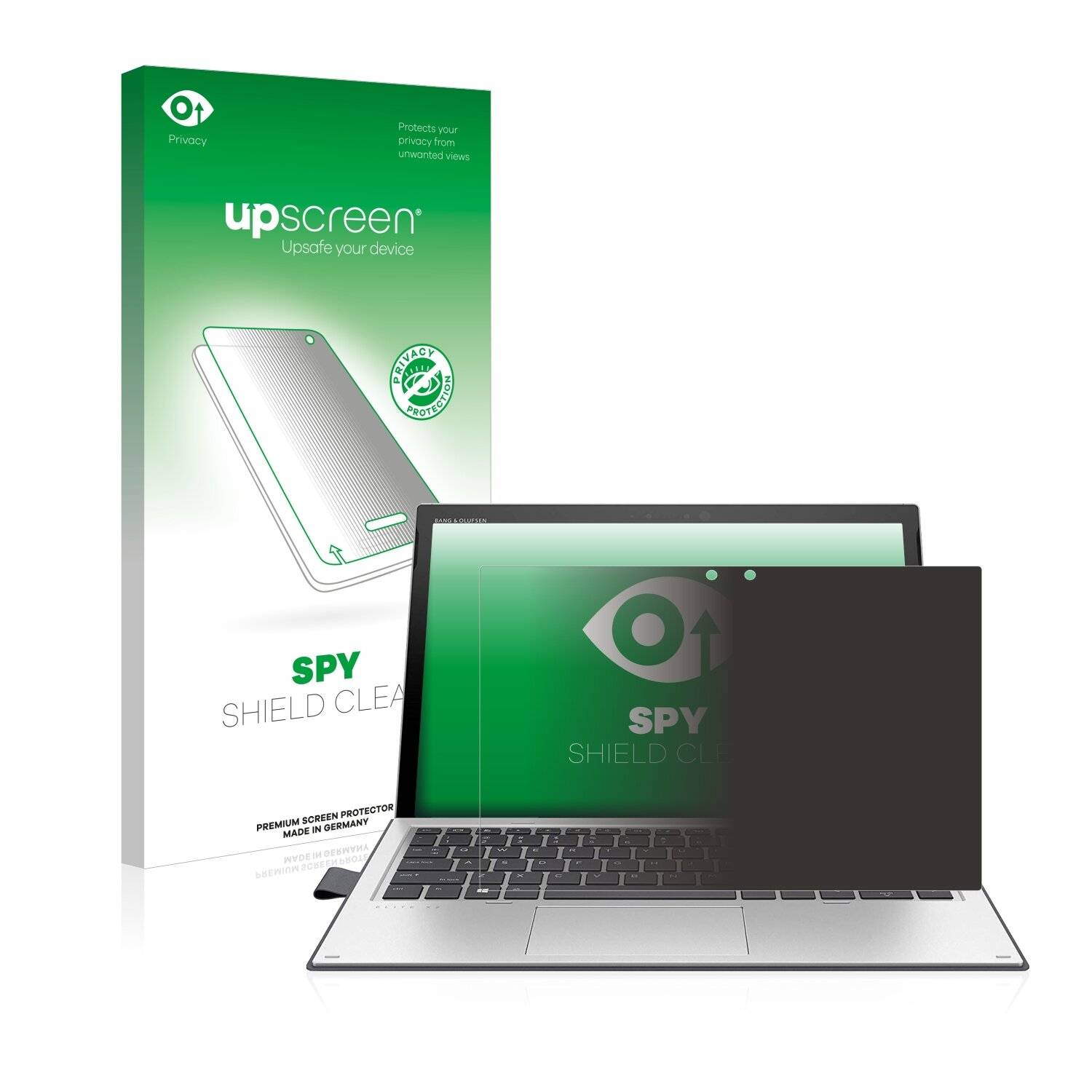 upscreen Spy Shield Clear Premium Blickschutzfolie für HP Elite x2 1013