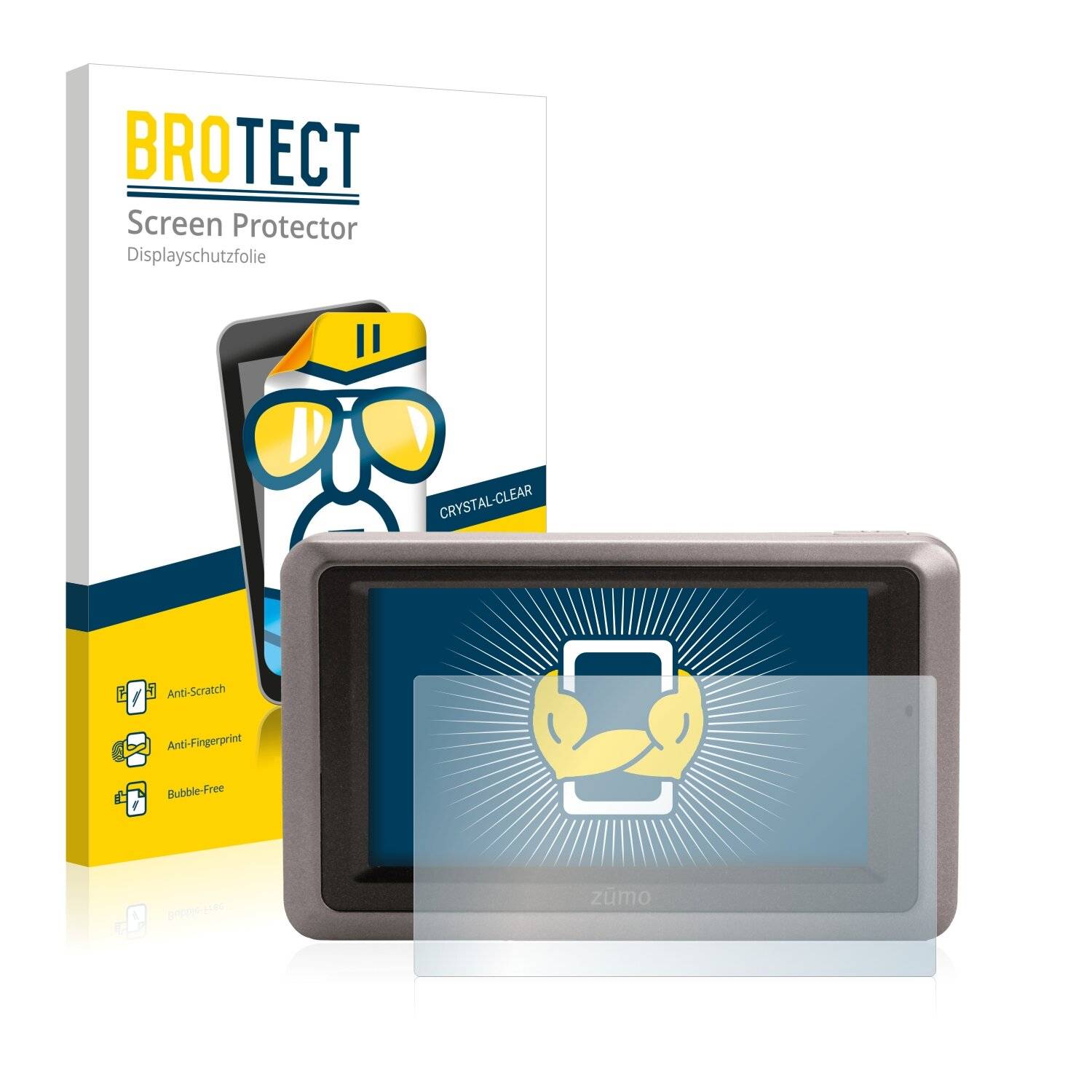 2x BROTECT HD-Clear Displayschutzfolie für Garmin zumo 660