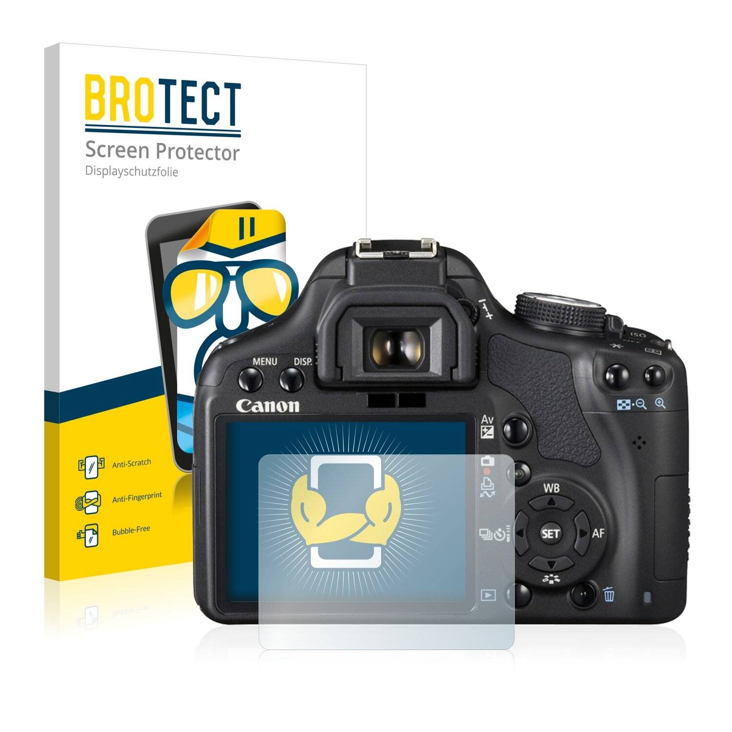 2x BROTECT HD-Clear Displayschutzfolie für Canon EOS