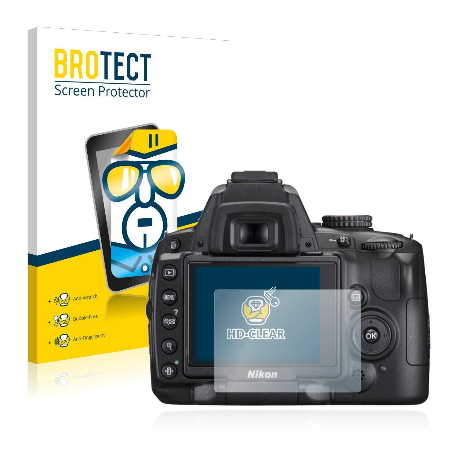 2x BROTECT HD-Clear Displayschutzfolie für Nikon