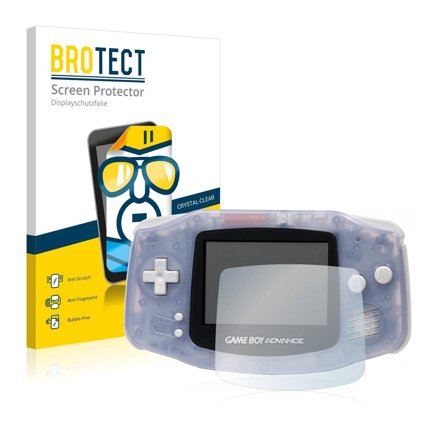 2x BROTECT HD-Clear Displayschutzfolie für Nintendo Gameboy Advance