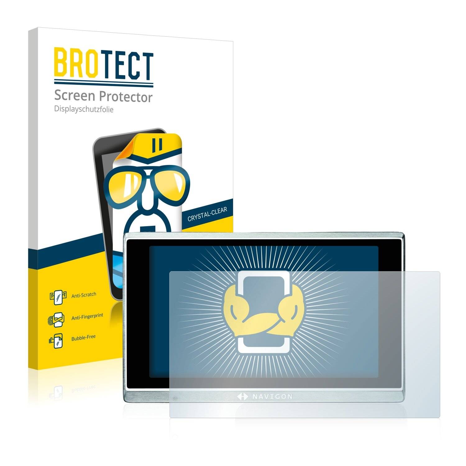2x BROTECT HD-Clear Displayschutzfolie für Navigon