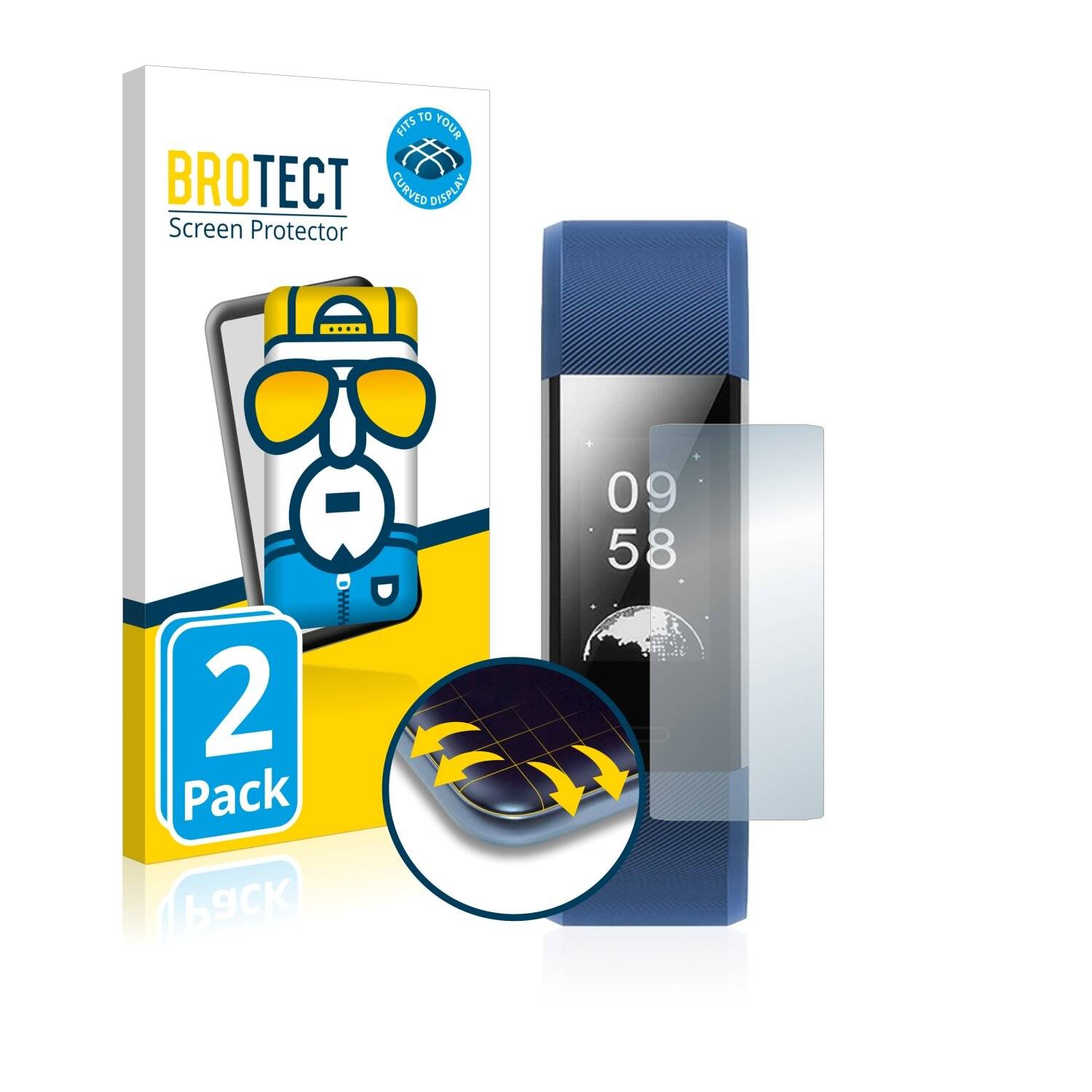 2x BROTECT Flex Full-Cover Displayschutzfolie für Atetion