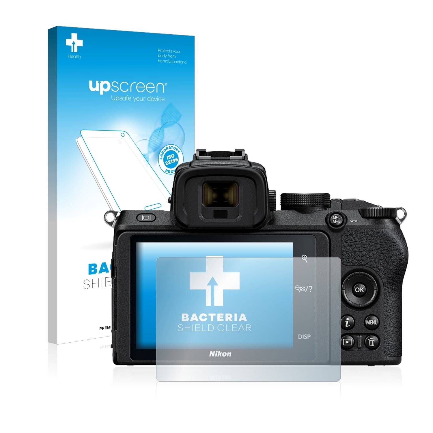 upscreen Bacteria Shield Clear Premium Antibakterielle Displayschutzfolie für Nikon Z
