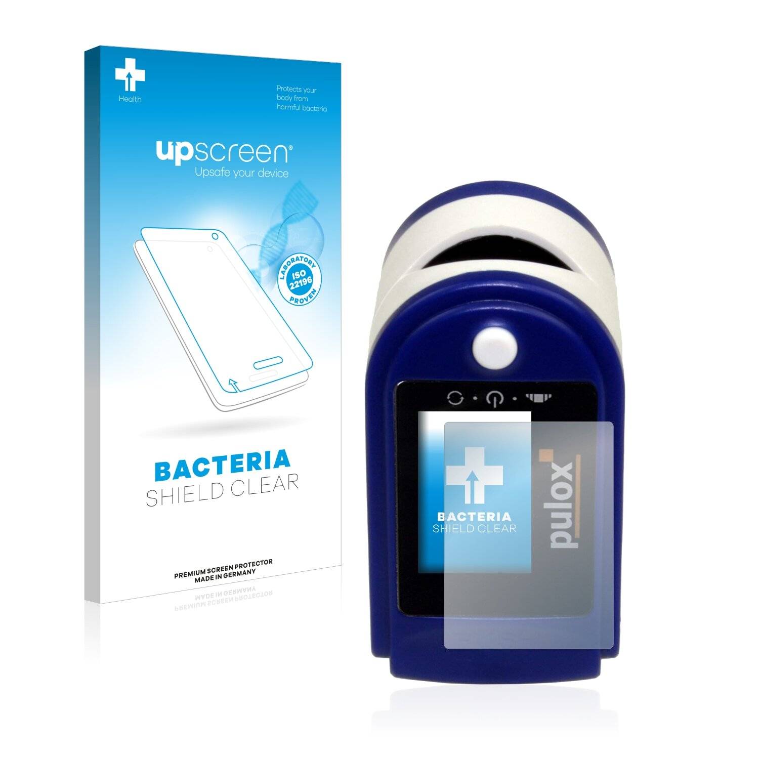 upscreen Bacteria Shield Clear Premium Antibakterielle Displayschutzfolie für Pulox
