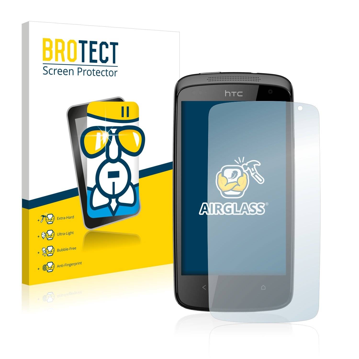 BROTECT AirGlass Schutzglas Folie für HTC Desire