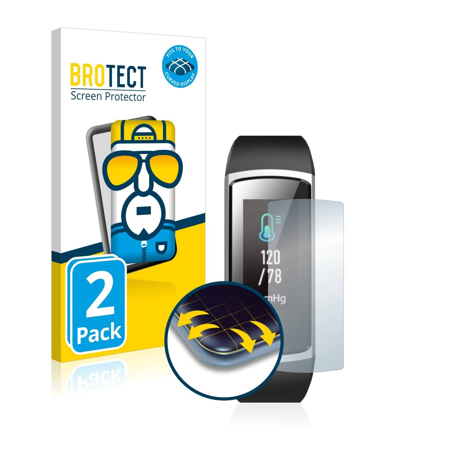 2x BROTECT Flex Full-Cover Displayschutzfolie für Yonmig