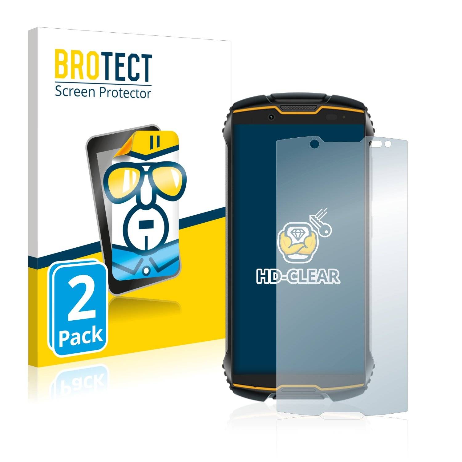 2x BROTECT HD-Clear Displayschutzfolie für Cubot King Kong