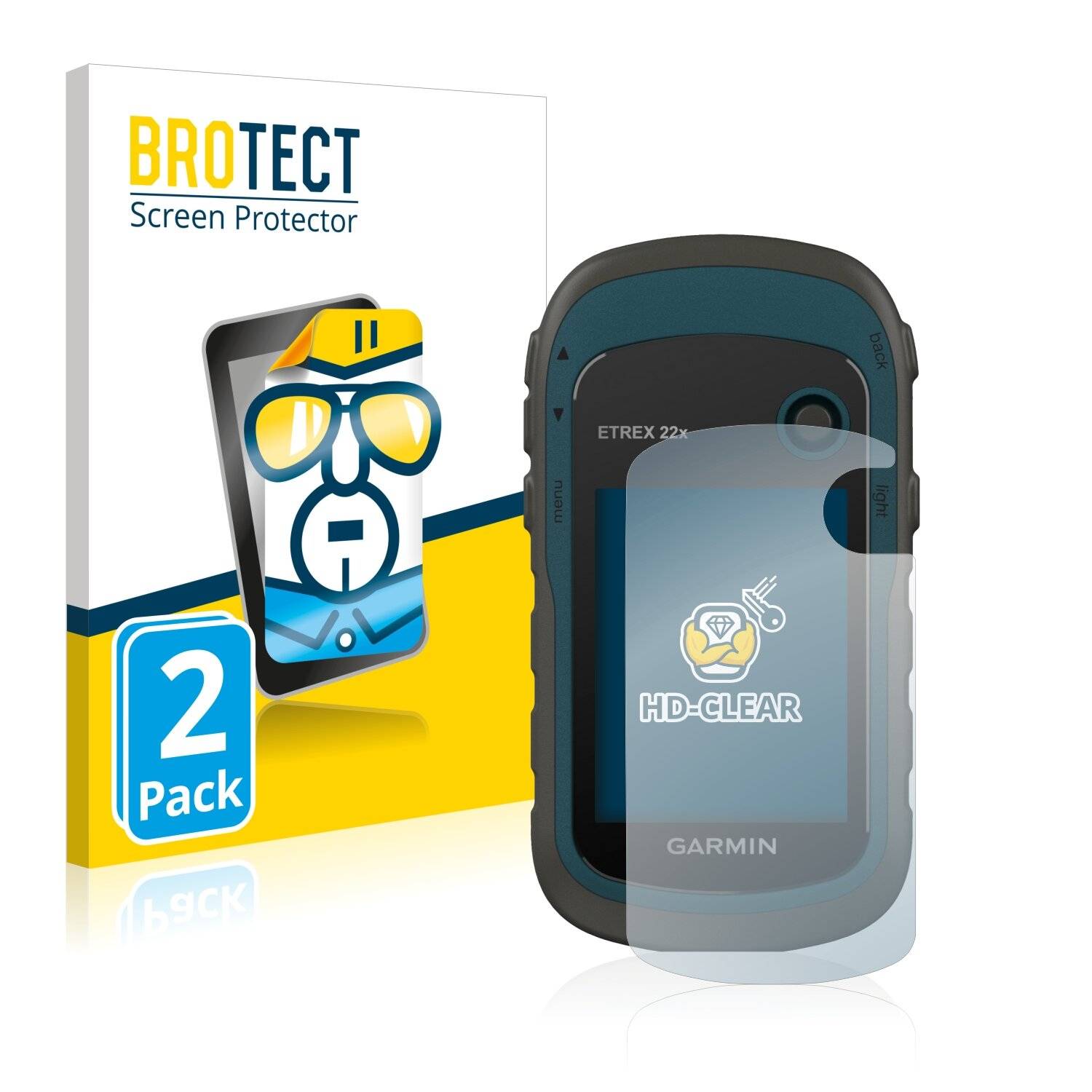 2x BROTECT HD-Clear Displayschutzfolie für Garmin eTrex