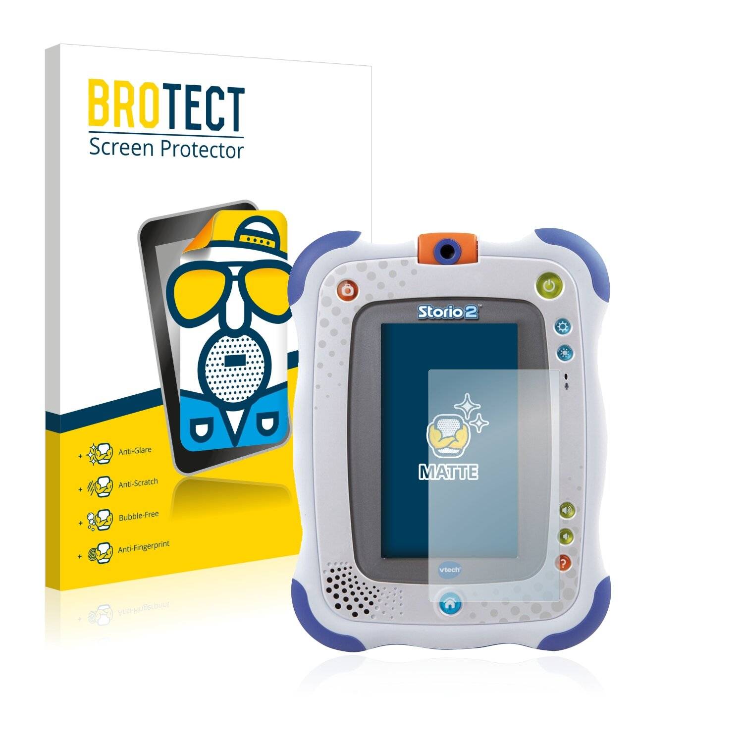 2x BROTECT Matte Displayschutzfolie für Vtech Storio 2 - Entspiegelt,