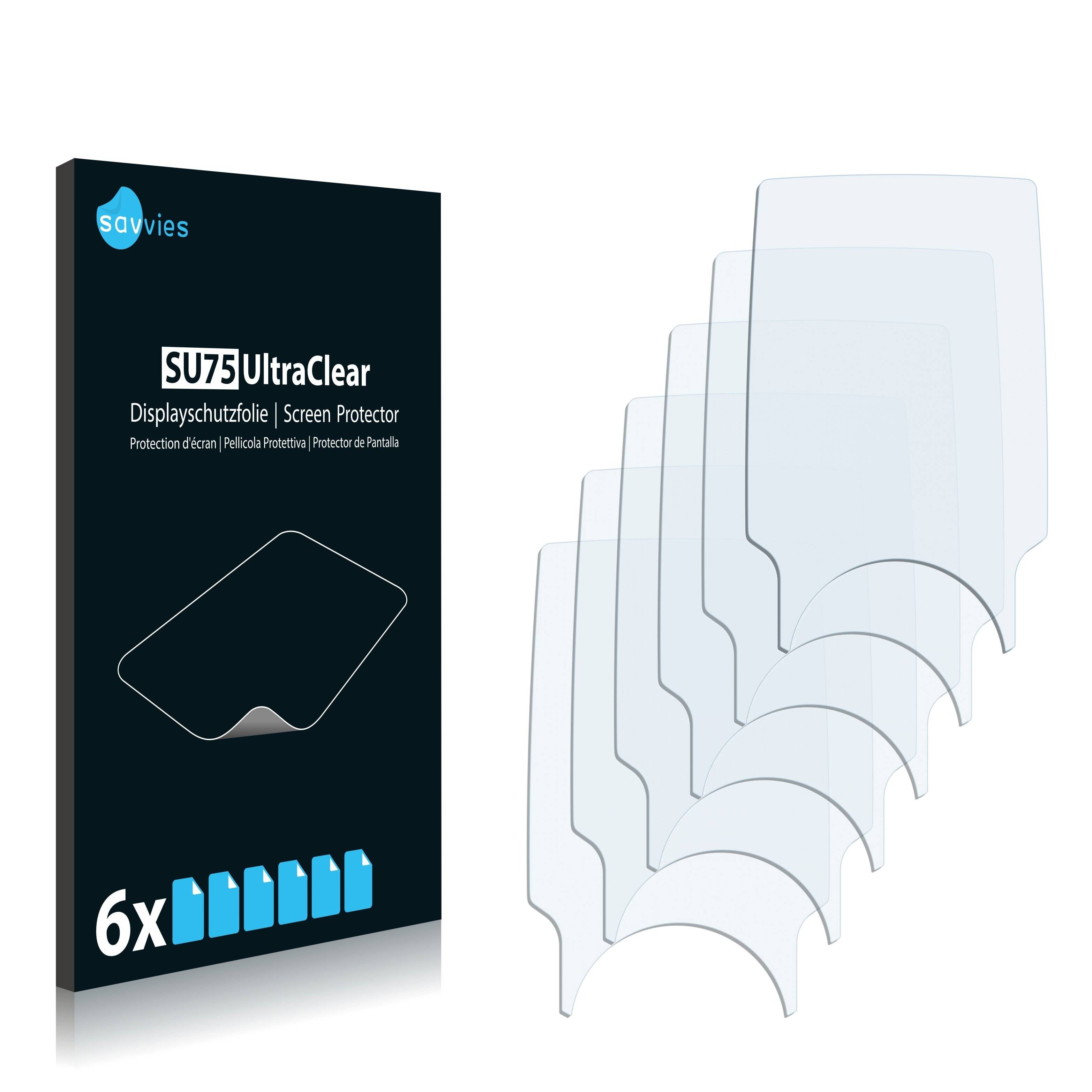 6x Savvies SU75 Displayschutzfolie für Coby