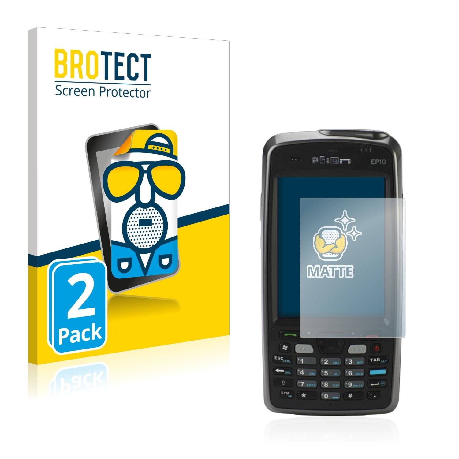 2x BROTECT Matte Displayschutzfolie für Psion EP10 - Entspiegelt,