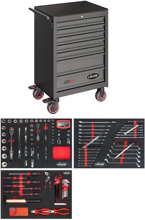 Werkstattwagen, V2379N, H1000xB677xT459mm, VIGOR 500N
