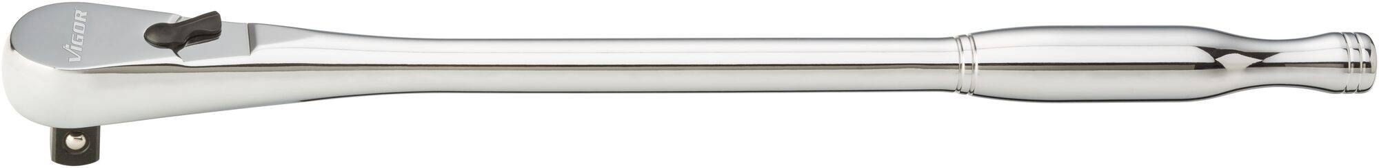 VIGOR GmbH VIGOR Feinzahn-Umschaltknarre, lange Ausführung, V4946, Vierkant massiv 12,5 mm (1/2 Zoll), 380 mm 18201298