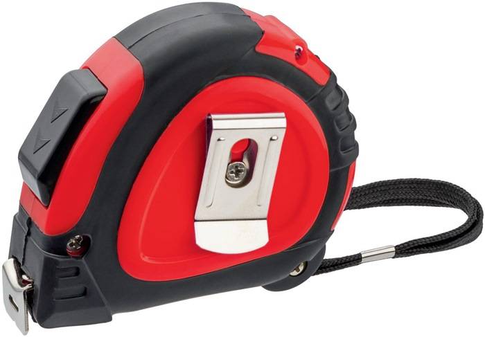 Bandmaß, V5591, L.5m B.19mm, magn.Anschlag, Gürtelclip Handschlaufe