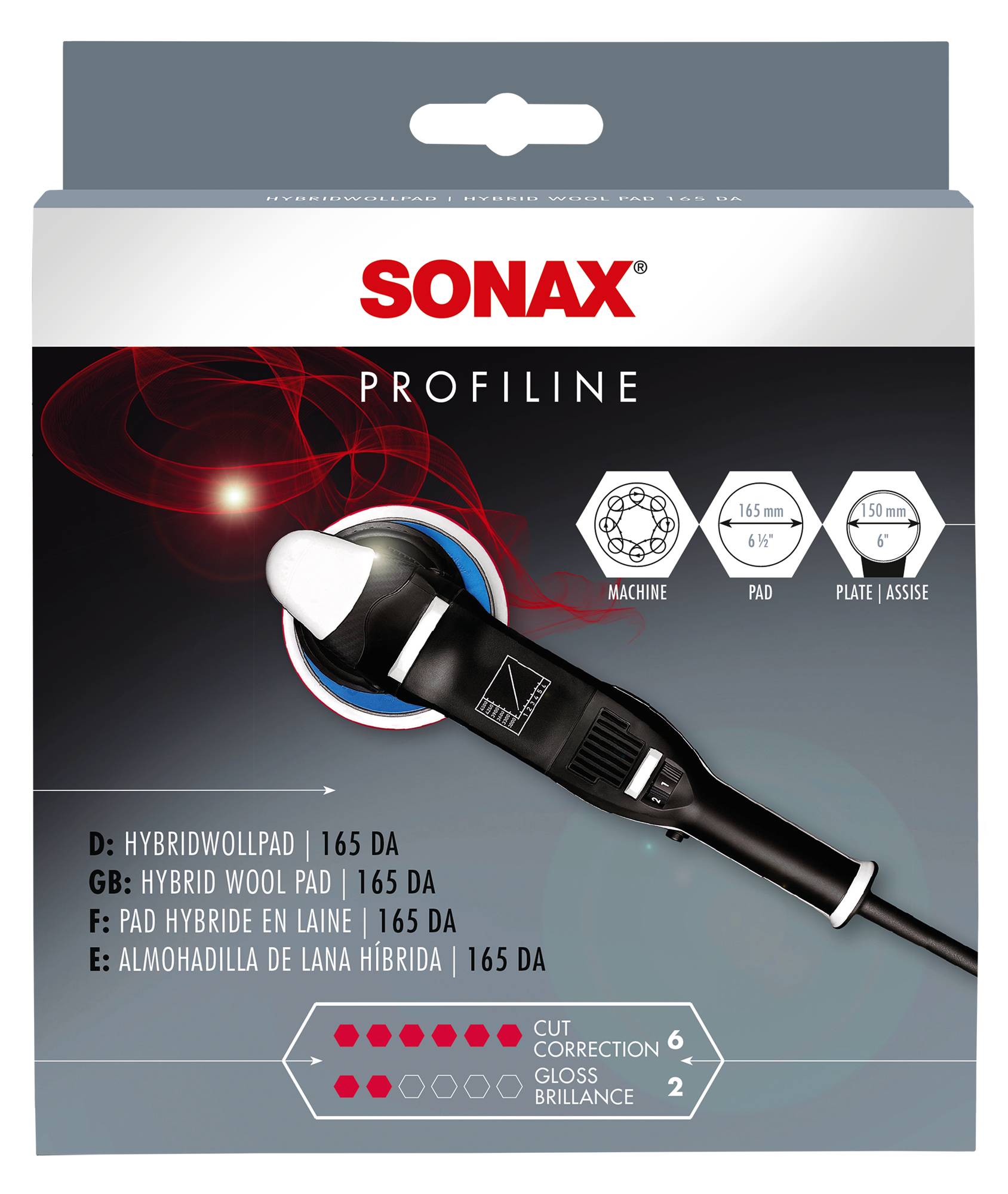 SONAX PROFILINE HybridwollPad 165DA