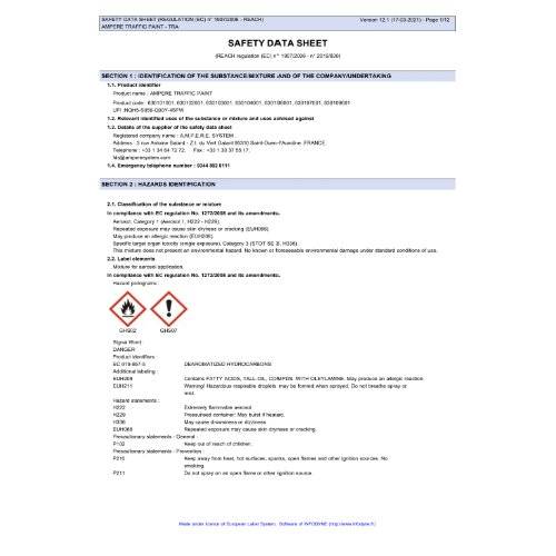 Bodenmarkierspray Traffic Paint 500ml weiß