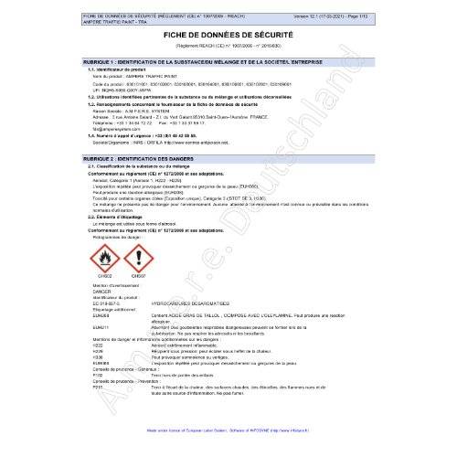Bodenmarkierspray Traffic Paint 500ml weiß