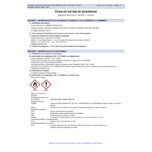 Bodenmarkierspray Traffic Paint 500ml weiß