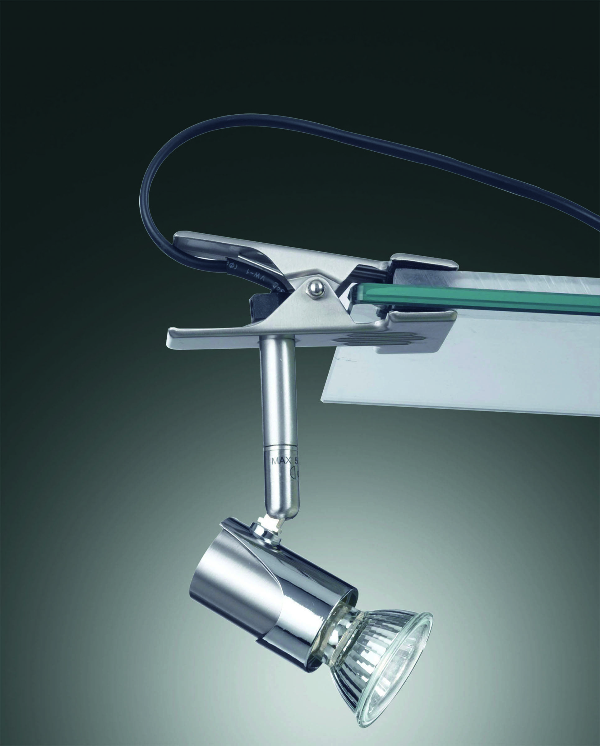 2554-27-178 Klemmstrahler GU10 50W mattn