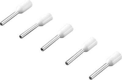 Rittal Aderendhülse 1 x 0.50 mm² x 8 mm Teilisoliert Weiß 4050.730 500 St