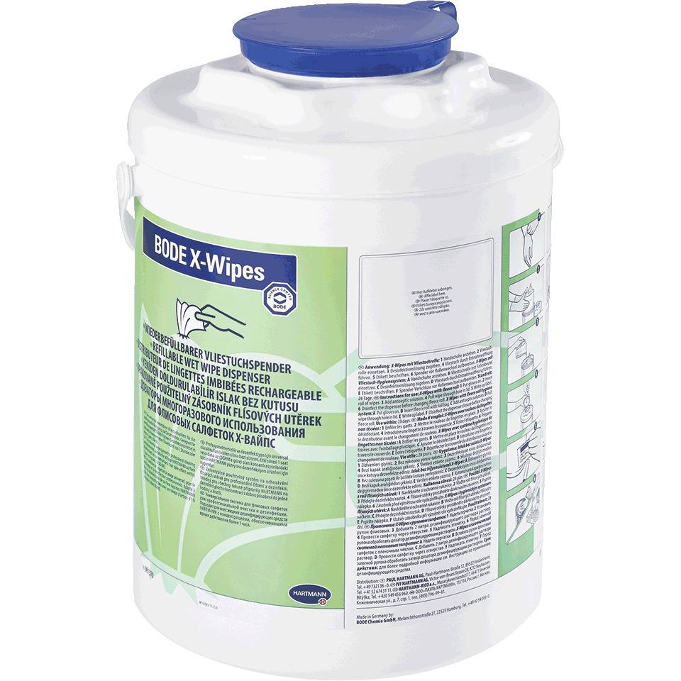 HARTMANN Feuchttuchspender, speziell für die Flächendesinfektion, blau