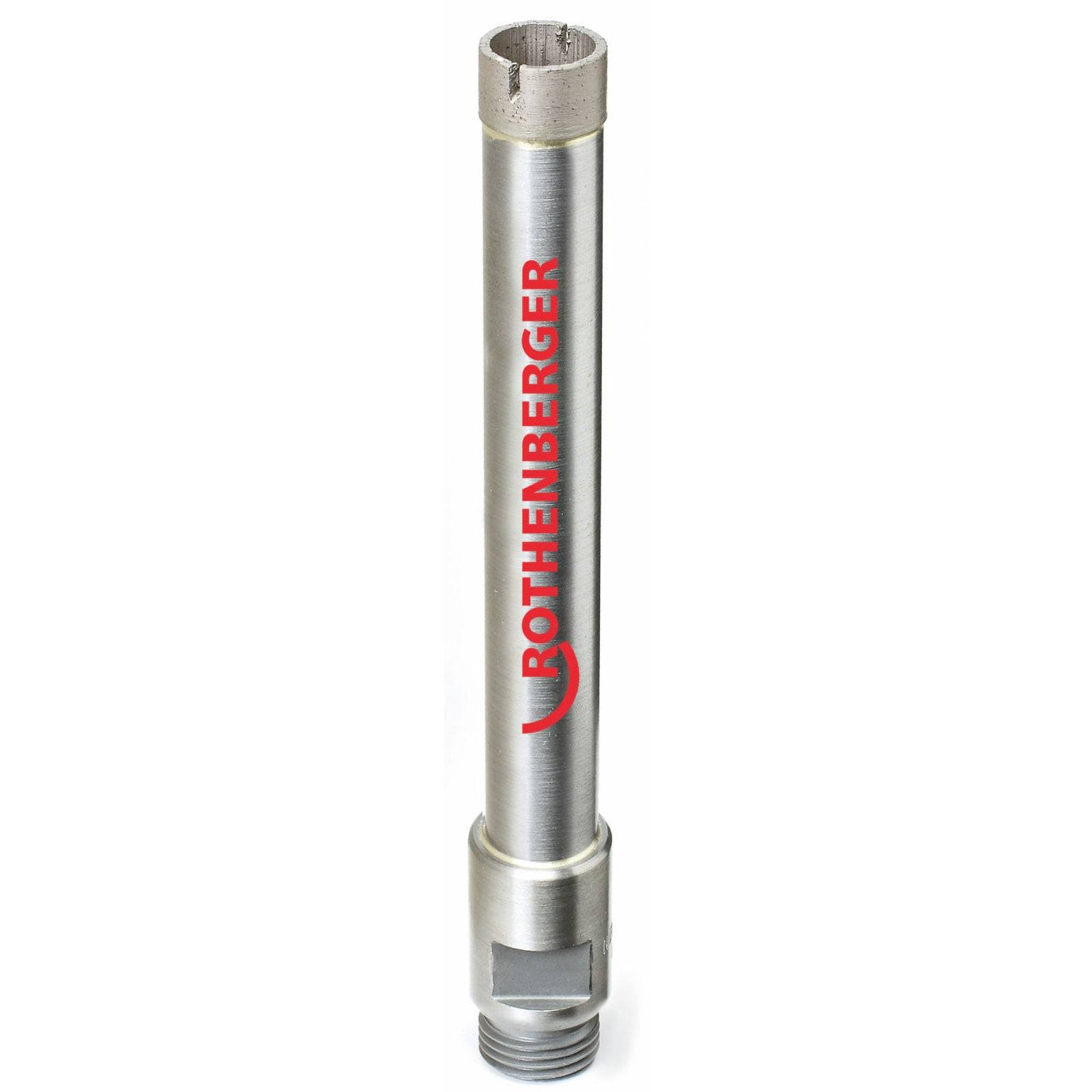 Ein silberner zylindrischer Metallwerkzeug mit dem Text 