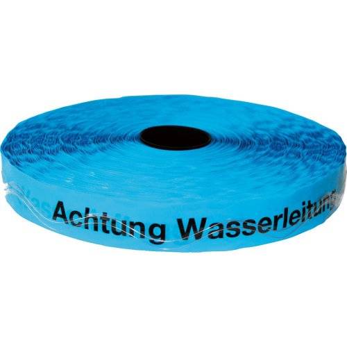 Ortungsband 250m Achtung Wasserleitung blau