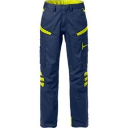 Fristads Damenhose 129483-556 Gr. 36 marine/gelb, 65% Poly/35% BW ca. 260 g/m²