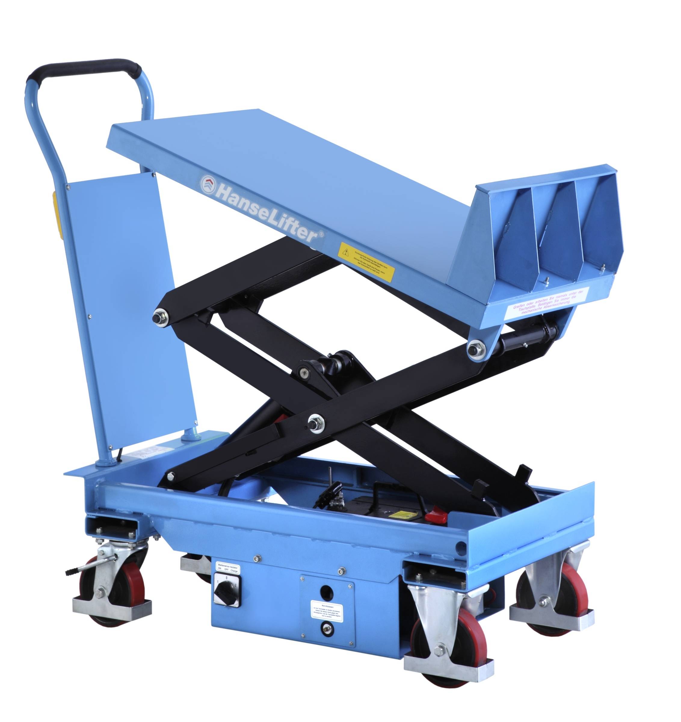 Hanselifter elektrischer Neigehubtischwagen E-NHT300 Hubhöhe 1000mm Tragkraft 300kg