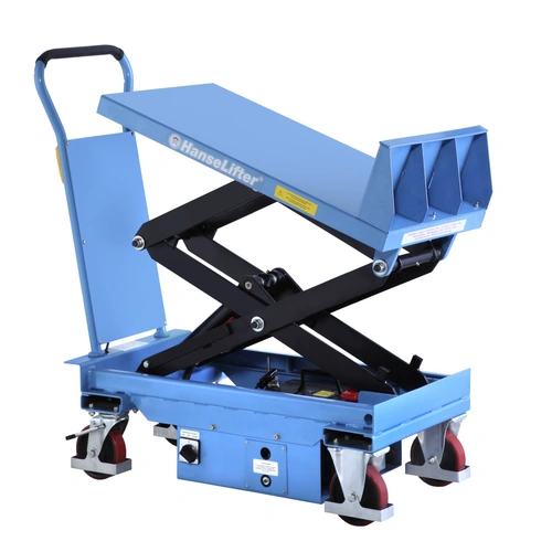 Hanselifter elektrischer Neigehubtischwagen E-NHT300 Hubhöhe 1000mm Tragkraft 300kg Hanselifter elektrischer Neigehubtischwagen E-NHT300 Hubhöhe 1000mm Tragkraft 300kg