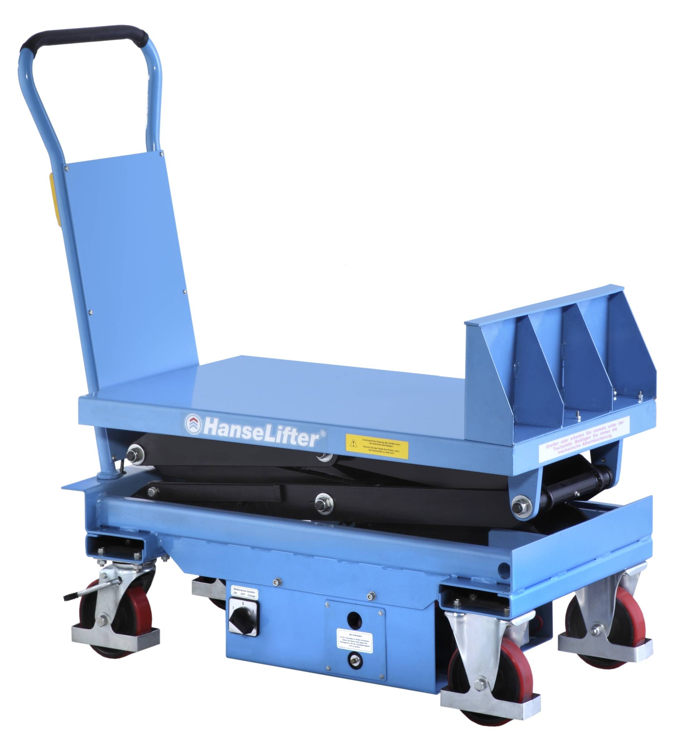 Hanselifter elektrischer Neigehubtischwagen E-NHT300 Hubhöhe 1000mm Tragkraft 300kg