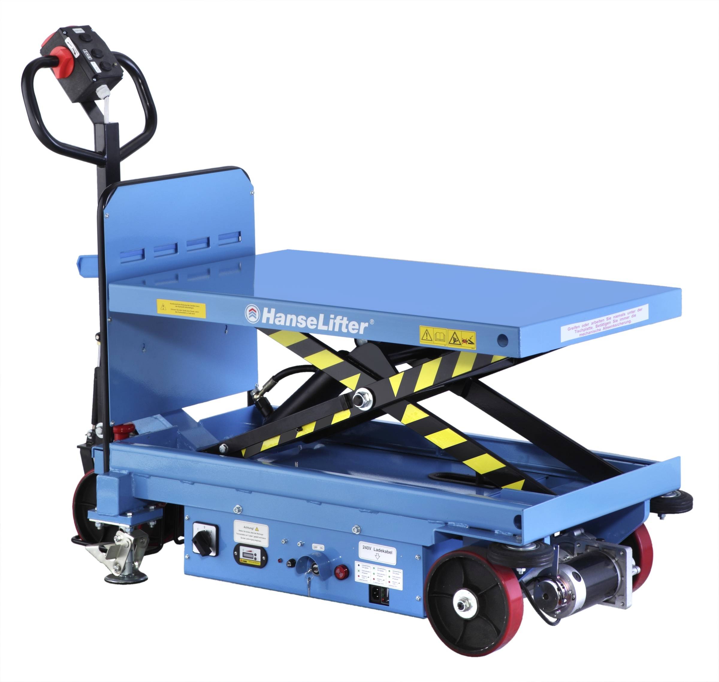 Hanselifter elektrischer Hubtischwagen E-SPA500 Hubhöhe 535mm Tragkraft 500kg