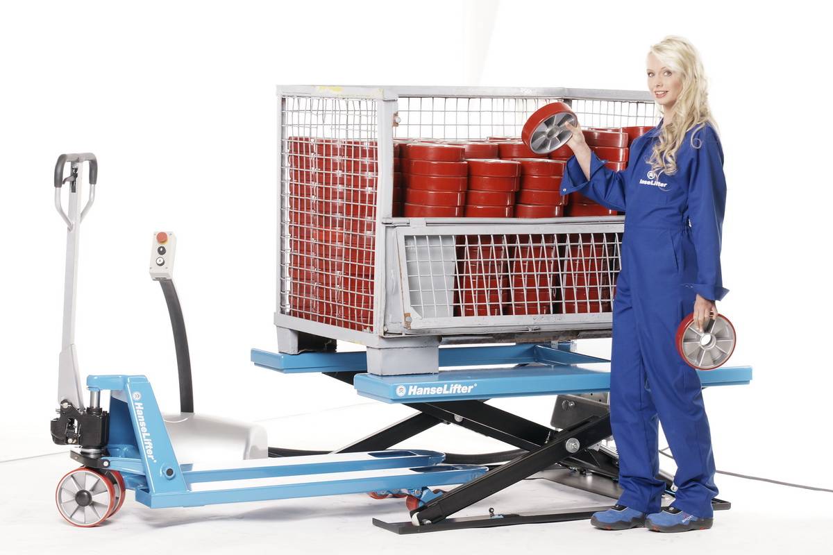 HanseLifter Hubtisch HTF-U mit U-Profil 230V Tragkraft 1000kg Hubhöhe 840mm