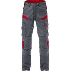 Fristads Bundhose 129482-866 Gr. C60 grau/rot, 65% Poly/35% BW ca. 260 g/m²