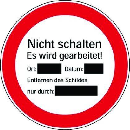 Klar Wartungskennzeichnung 7202/72